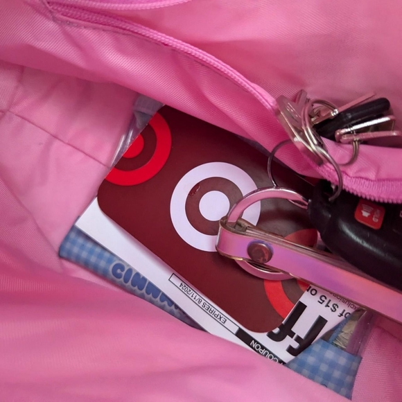 hello kitty pink bag purse handbag tweed look - Picture 3 of 7